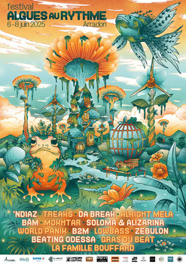 affiche 2025 festival Algues au Rythme